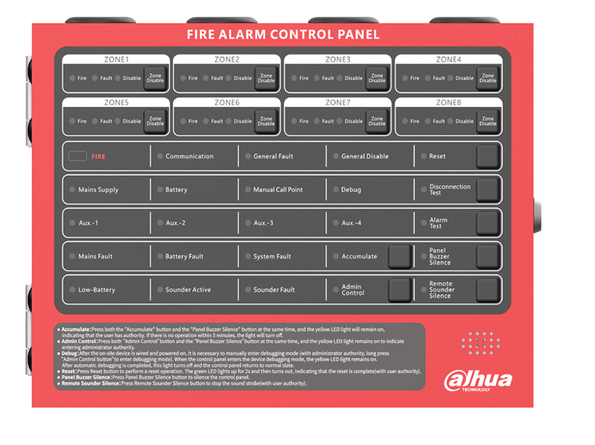 DHI-HY-C102-8 - PANEL CONVENCIONA CONTRA INCENDIOS DE 8 ZONAS