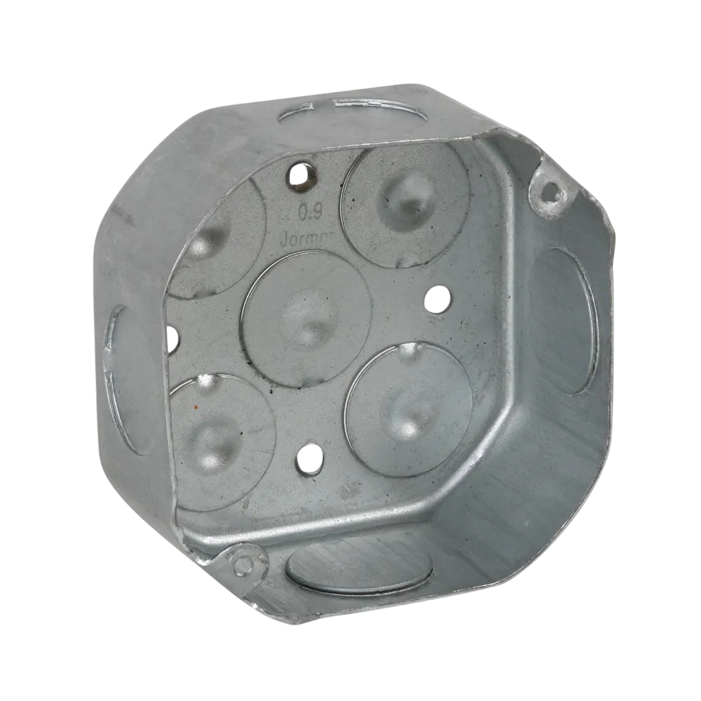 TAPA OCTAGONAL DE METAL C/SALIDA 3/4