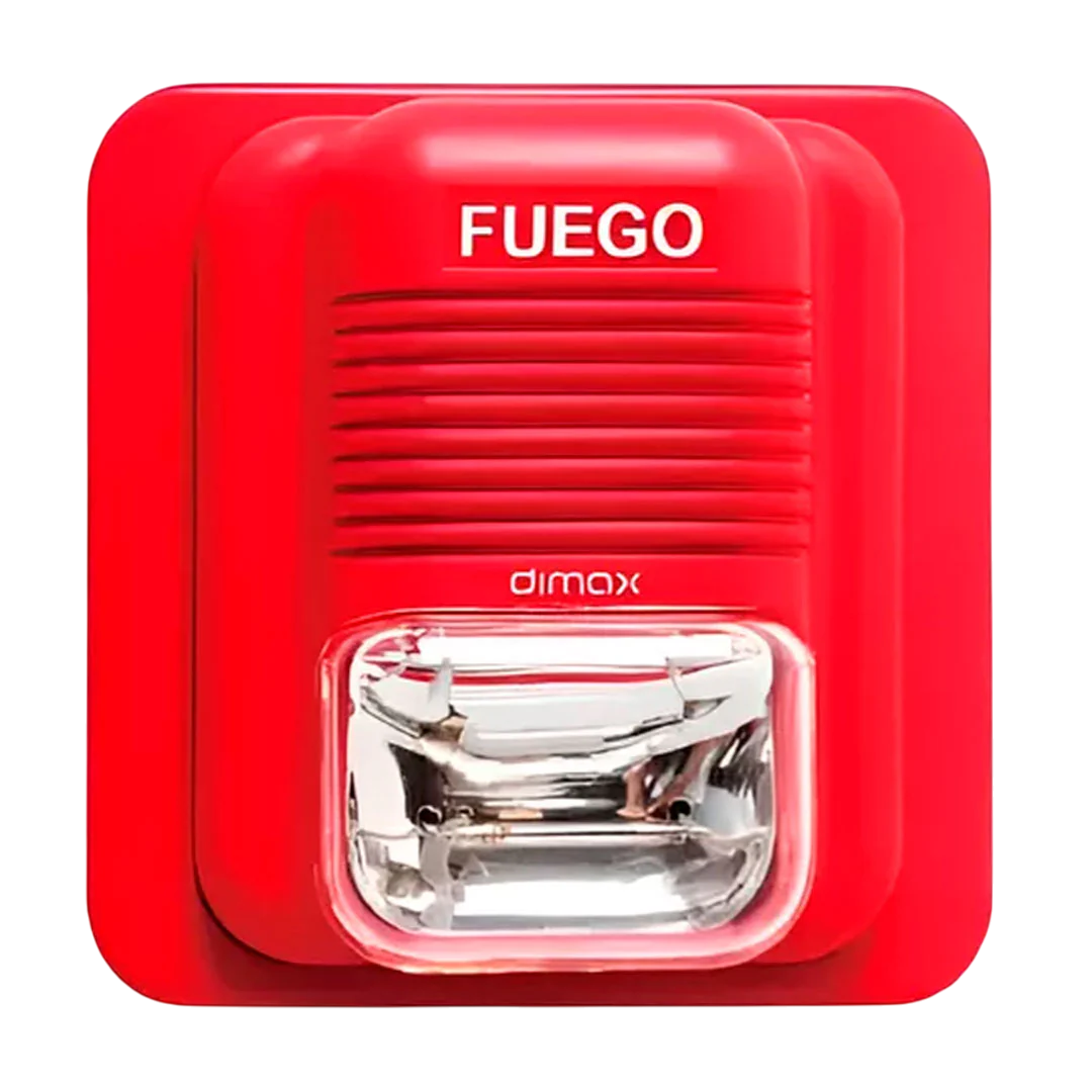 W030 - SIRENA ESTROBO DE 3 TONOS PARA SISTEMA CONTRA INCENDIO 12 A 24V