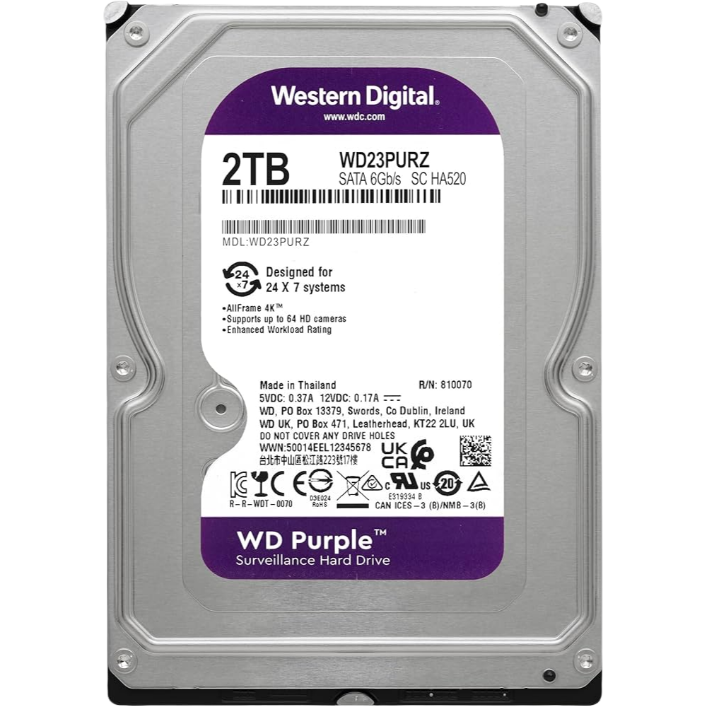 SE-HDD2TB WD23PURZ - DISCO DURO 2TB - 3.5