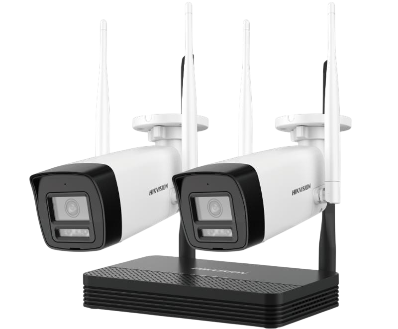 NKS424W0H Hik 4MP H.265 TWO bullet WiFi NVS Kit