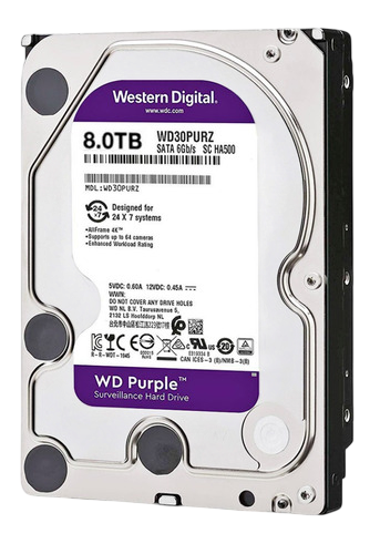 SE-HDD8TB DISCO DURO PURPLE WD 8 TERAS SATA
