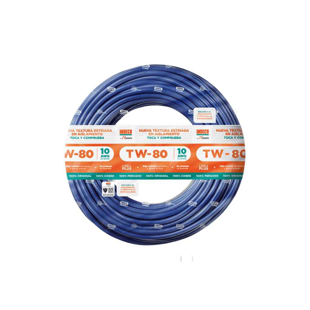 CABLE TW-80 +PLUS  # 14  AWG / INDECO  X 100 METROS