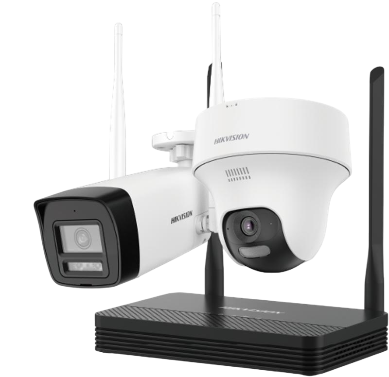 NKS424W02H Hik 4MP H.265 One bullet + One turret WiFi NVS Kit