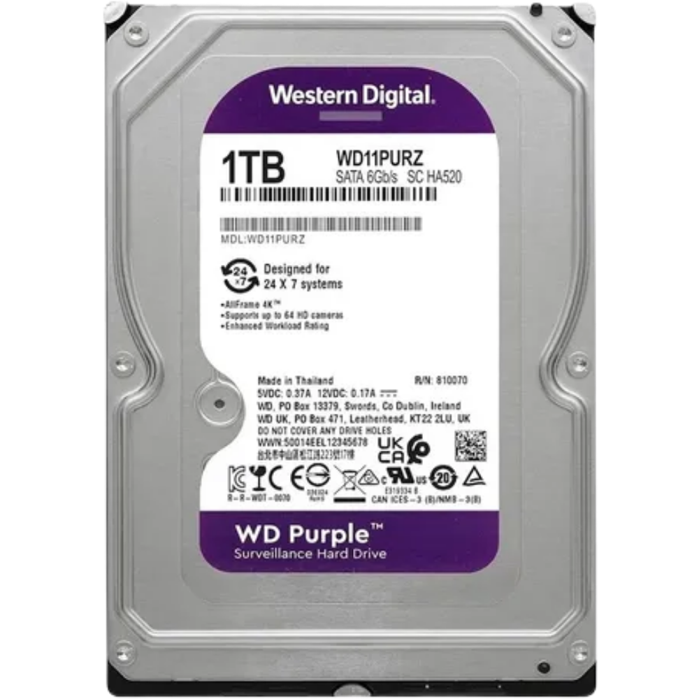 SE-HDD1TB DISCO DURO PURPLE WD 1 TERA SATA