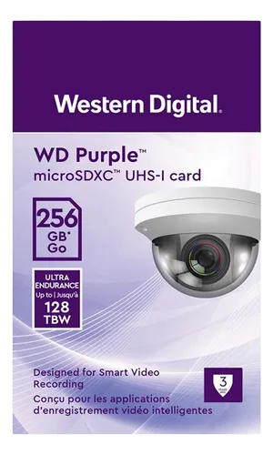WDD256G1P0C - MEMORIA MICROSD 256GB WD PURPLE - VIDEOVIGILANCIA 24/7