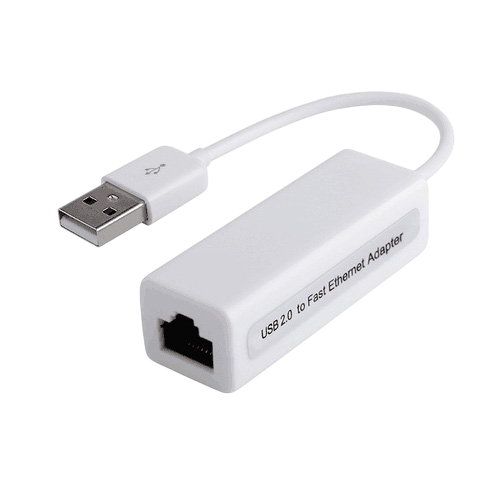 ISO-9001 ADAPTADOR USB 2.0 A RJ45 EN BUSTER. MARCA AJV CERT. 326807